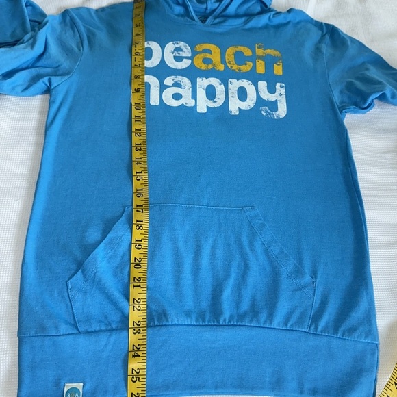 Dumpster Diver Long Sleeves hoodie T-Shirt Blue Beach Happy Size Small Blue - Picture 7 of 11